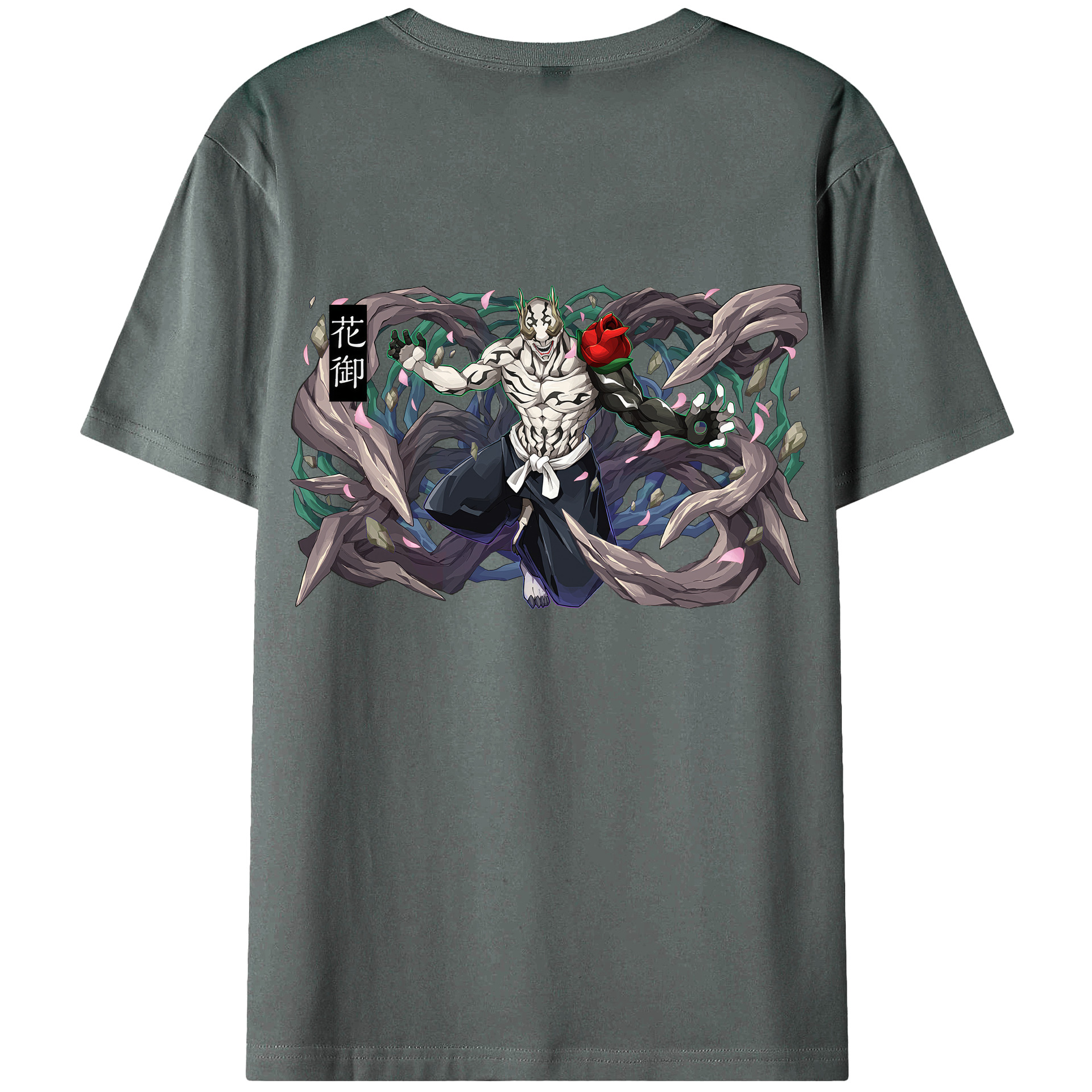 （画像用） 呪術廻戦 Jujutsu Kaisen 綿100％ メンズ半袖Tシャツ（バックプリント） 通気性